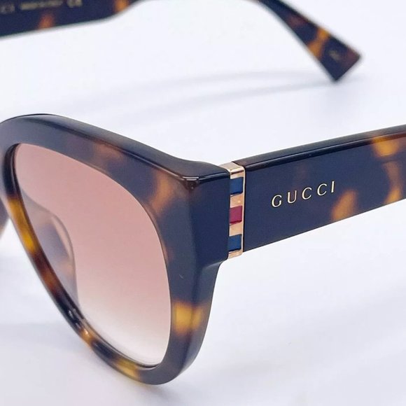 Sale! New Gucci 53mm Women\'s Havana and Brown Sunglasses! main image 8